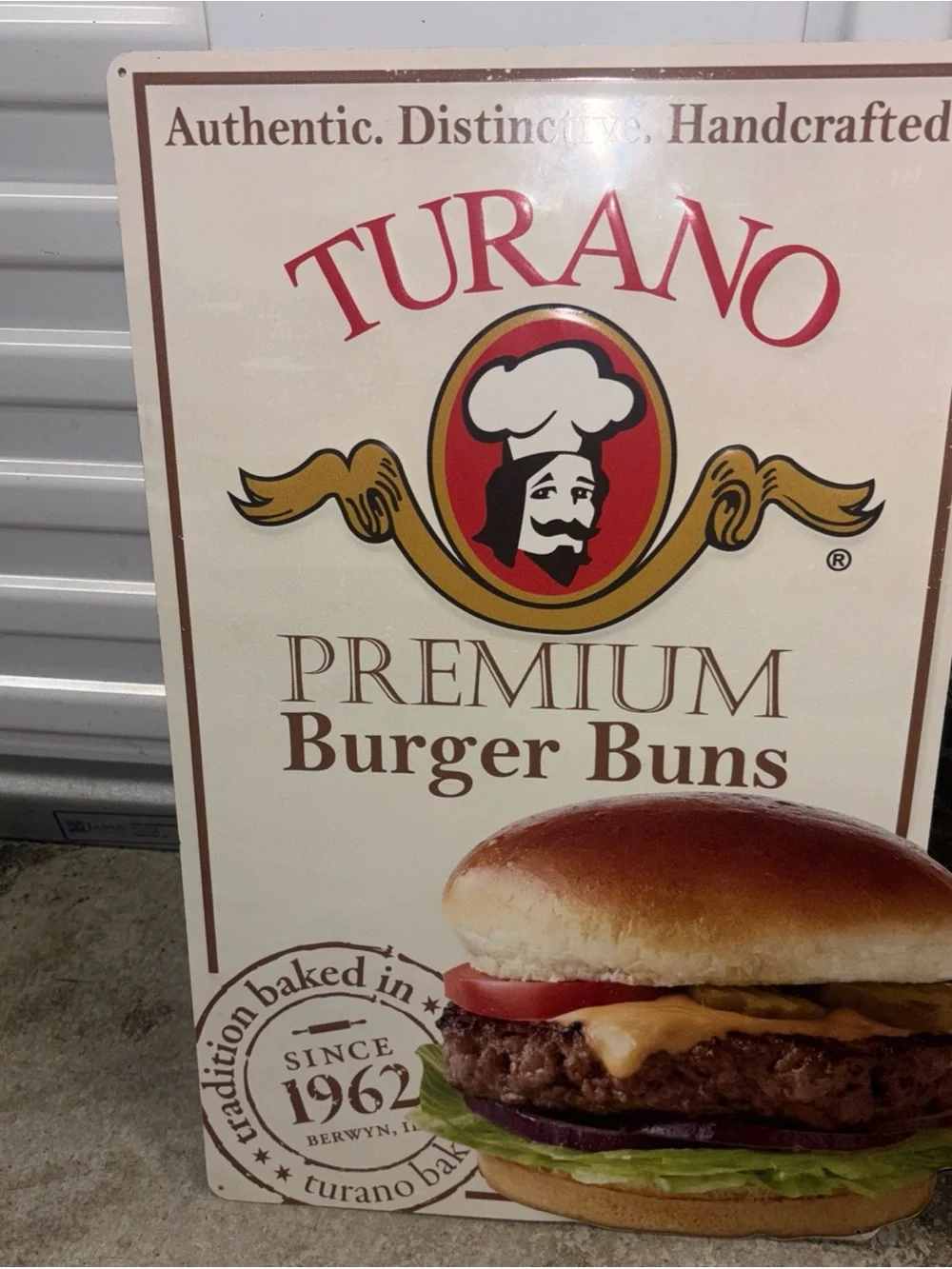Turano Vintage-Style Kitchen Signs - Red, Cream